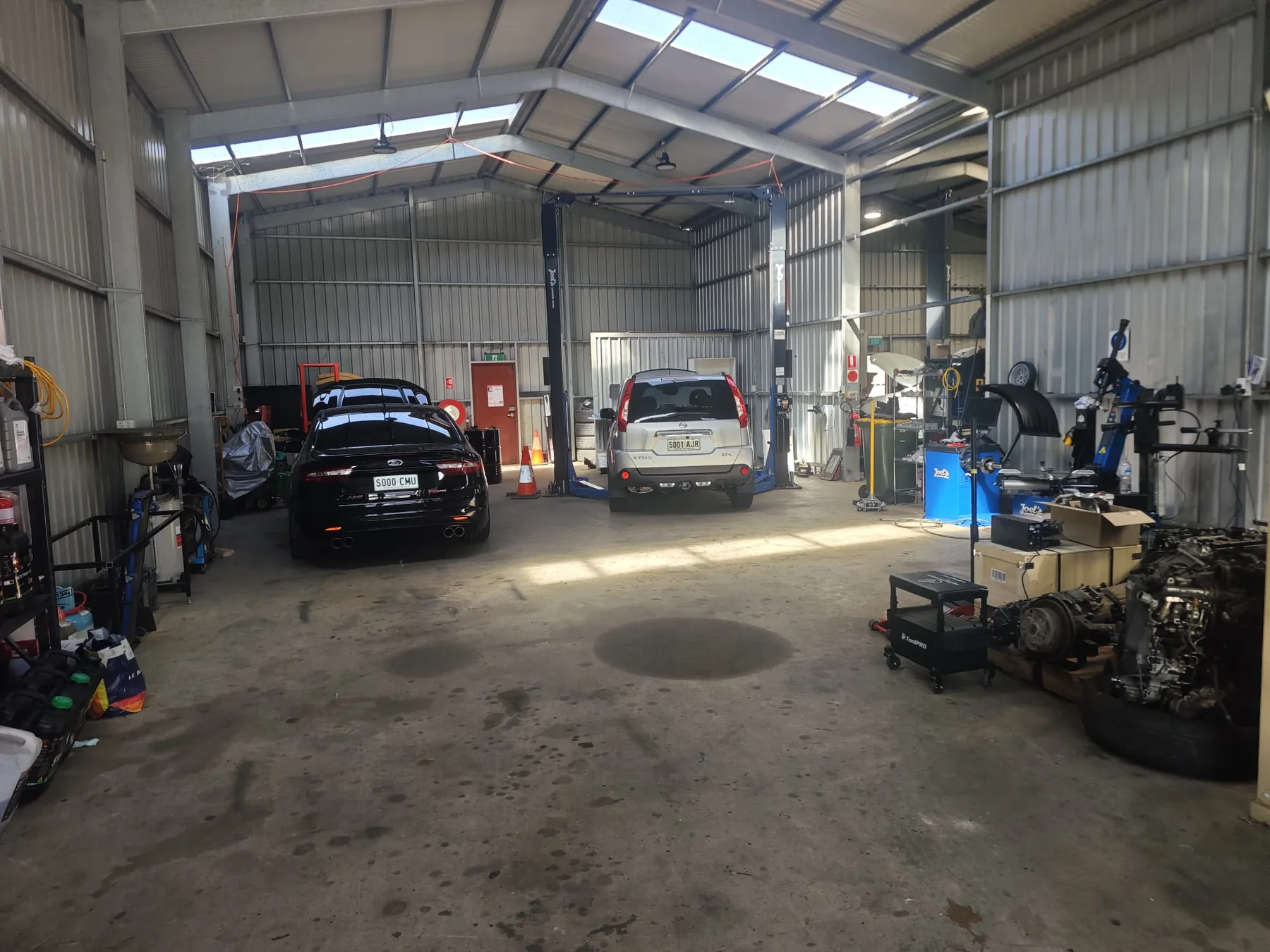 Inside the OZPAK Mechanics workshop
